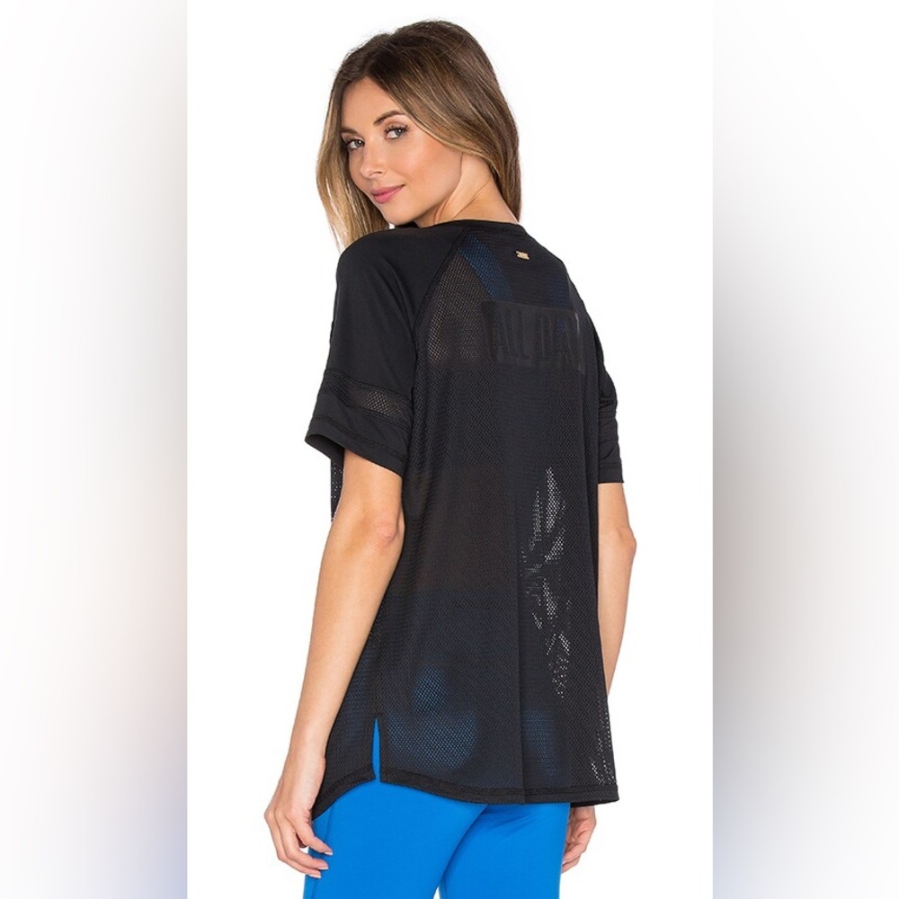 Alala All Day Mesh Jersey Short Sleeve- Black - Small